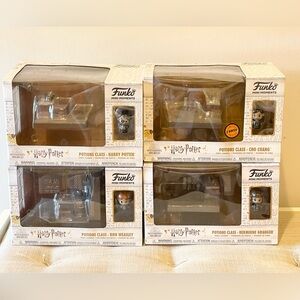 4 + 4: Funko HP Cho CHASE + Harry, Ron & Hermoine (4)+ kinder joy HP figures (4)